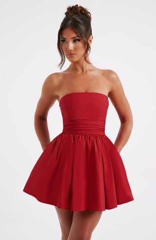 Mini Vestido Katrina - Vermelho