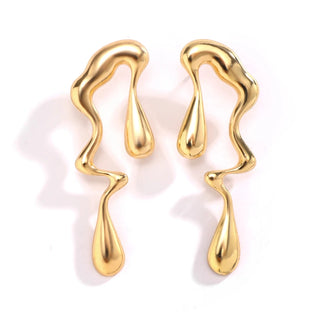 Liquid Metal Earring