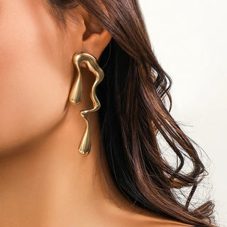 Liquid Metal Earring