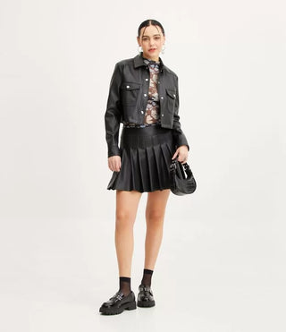 Hari Mini Skirt - Leather