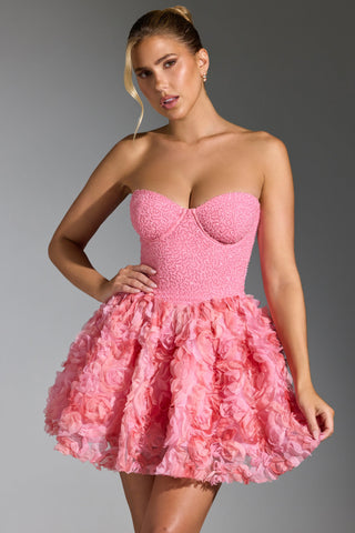 Evanthe Floral Mini Dress - Pink