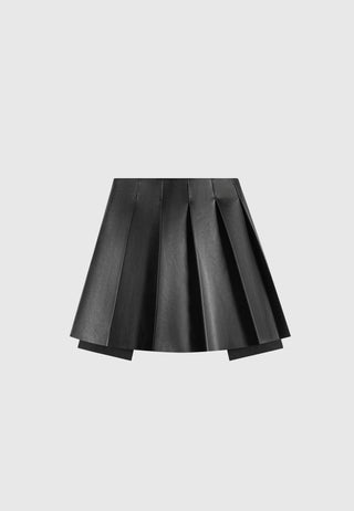 Voir Pleated Skirt - Leather