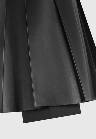 Voir Pleated Skirt - Leather