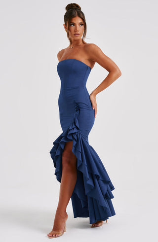 Angelina Dress - Medium Blue