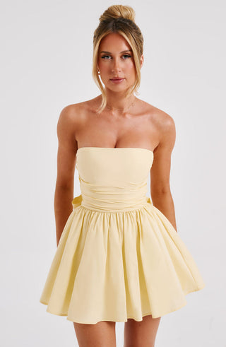 Katrina Mini Dress - Yellow