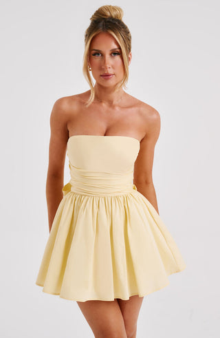Katrina Mini Dress - Yellow